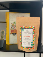 Café de spécialité bio Terara Éthiopie en sachet 1 kg mis en situation sur une étagère – torréfaction artisanale à Hem, pour professionnels et particuliers, Nuage Coffee Roasters